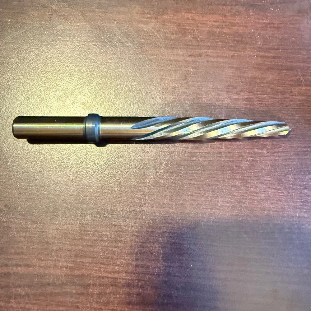 Drillco 1/2‎ Inch Construction Reamer High Spiral Flutes 3 Flats Round Shank